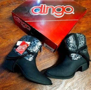 New Dingo Valerie Leather ankle boots Women's size 8